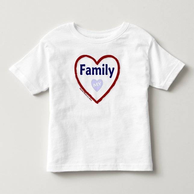 Camiseta De Bebé Amar a mi familia (Anverso)