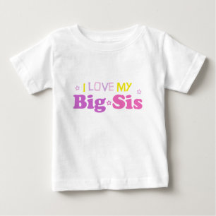 Camiseta De Bebé Amar a mi hermana Big Baby Tee