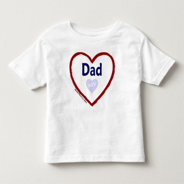 Camiseta De Bebé Amar a mi papá (Anverso)