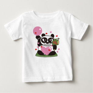 Camiseta De Bebé Amar a Panda Dios Afortunado