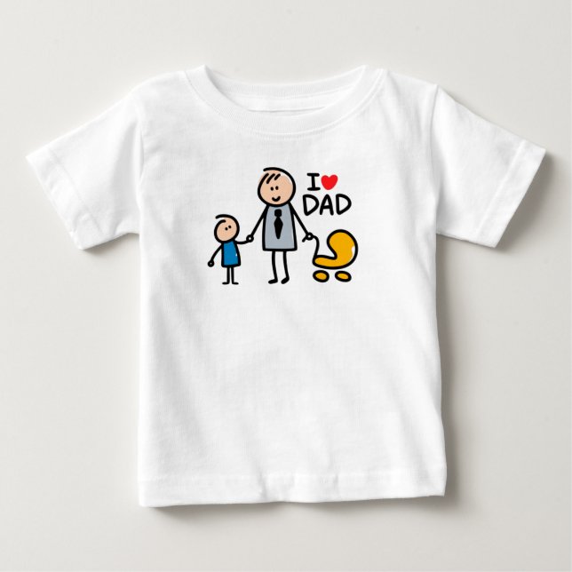 Camiseta De Bebé Amar a papi (Anverso)