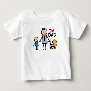 Camiseta De Bebé Amar a papi