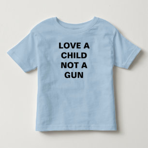 CAMISETA DE BEBÉ AMAR A UN NIÑO, NO A UN ARMA