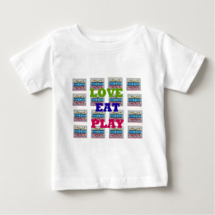 Camiseta De Bebé Amar el juego de comidas Hakuna Matata Imprimir ar
