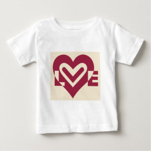 Camiseta De Bebé Amar el púrpura de vino de dos tonos