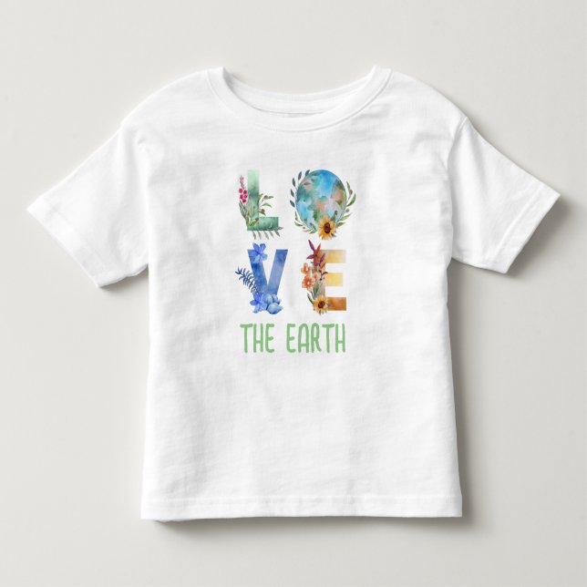 CAMISETA DE BEBÉ AMAR LA TIERRA  (Anverso)