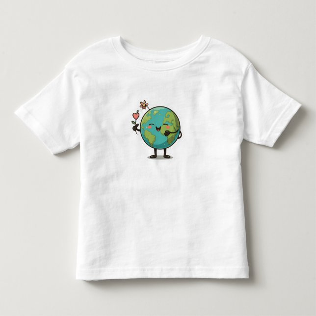 Camiseta De Bebé Amar tu planeta (Anverso)