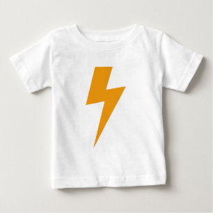 Camiseta De Bebé Amarillo de Energía de Trueno Imprimir