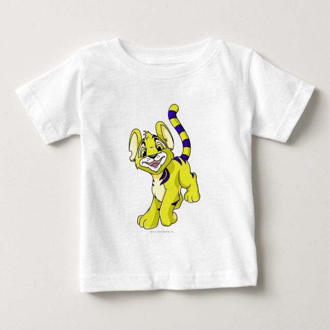 Camiseta De Bebé Amarillo de Kougra (Anverso)