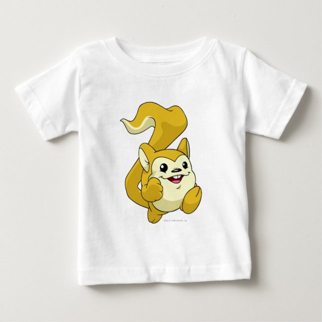 Camiseta De Bebé Amarillo de Meerca (Anverso)