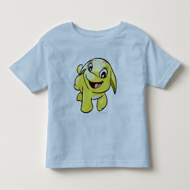 Camiseta De Bebé Amarillo de Poogle (Anverso)