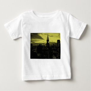 Camiseta De Bebé Amarillo dorado de Nueva York