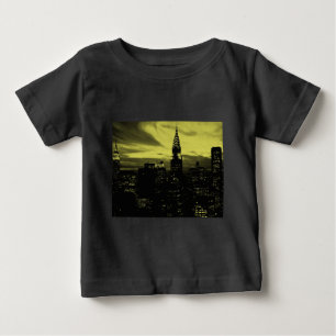 Camiseta De Bebé Amarillo dorado de Nueva York