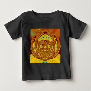 Camiseta De Bebé Amarillo Glove De Béisbol: Una Mirada Retro