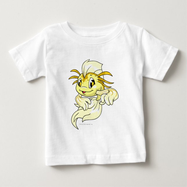 Camiseta De Bebé Amarillo Koi (Anverso)