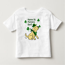 Camiseta De Bebé Amarillo Labrador del día de St Patrick