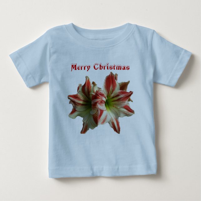 Camiseta De Bebé Amaryllis Merry Christmas Infant (Anverso)