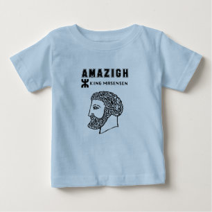 Camiseta De Bebé amazigh king Massinissa Kabyle algerie Morocco