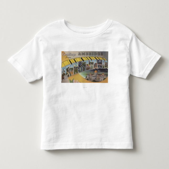 Camiseta De Bebé Ambridge, Pennsylvania - escenas grandes de la (Anverso)