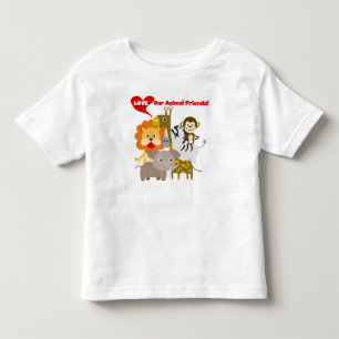 Camiseta De Bebé Ame a nuestros amigos animales
