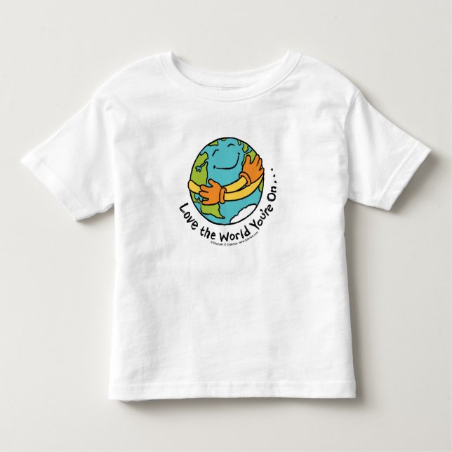 Camiseta De Bebé Ame el mundo que usted está en… (Anverso)