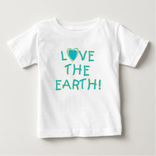 Camiseta De Bebé Ame la tierra ambiental