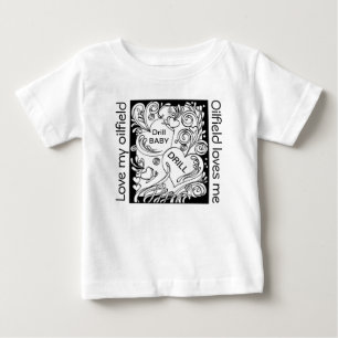 Camiseta De Bebé Ame mi campo petrolífero, bebé