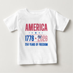 Camiseta De Bebé AMÉRICA 1776 2026 250 años de libertad