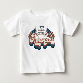 Camiseta De Bebé America 1776–2026, Patriotic, USA 250 Years