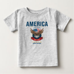 Camiseta De Bebé América 250 Años Águila Patriótica Rojo Blanco Azu