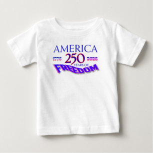 Camiseta De Bebé América 250 años de libertad