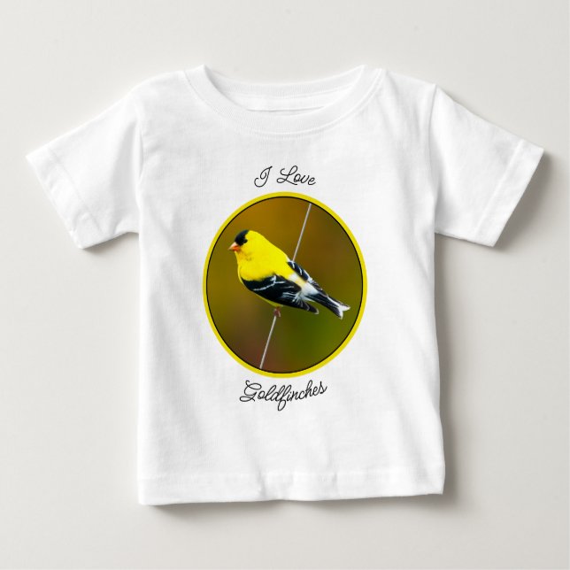 Camiseta De Bebé American Goldfinch - Fotografía original (Anverso)