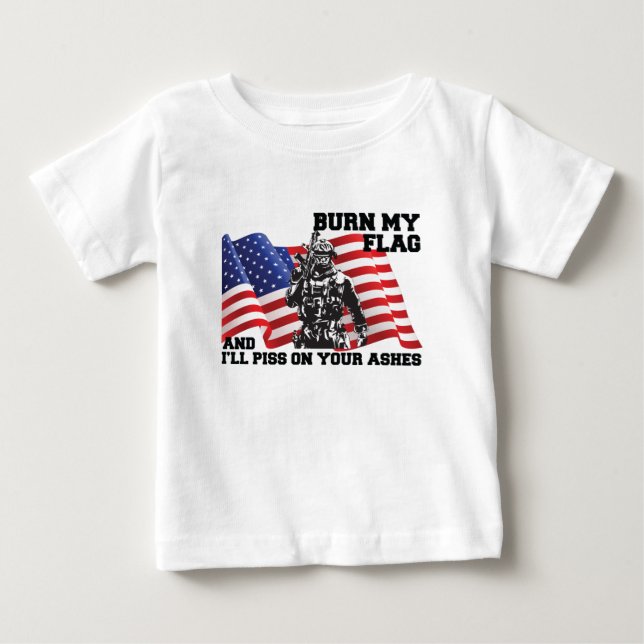 Camiseta De Bebé American Patriot  (Anverso)
