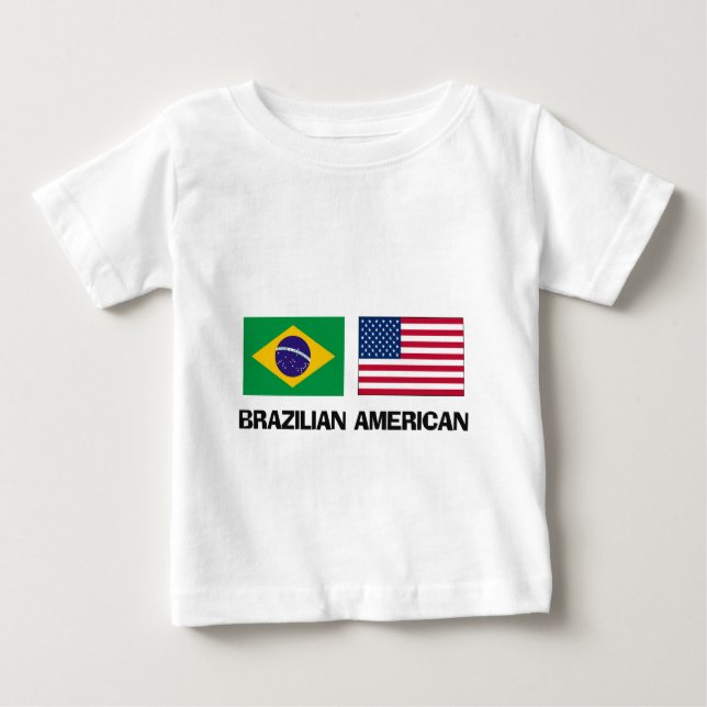 Camiseta De Bebé Americano brasileño (Anverso)