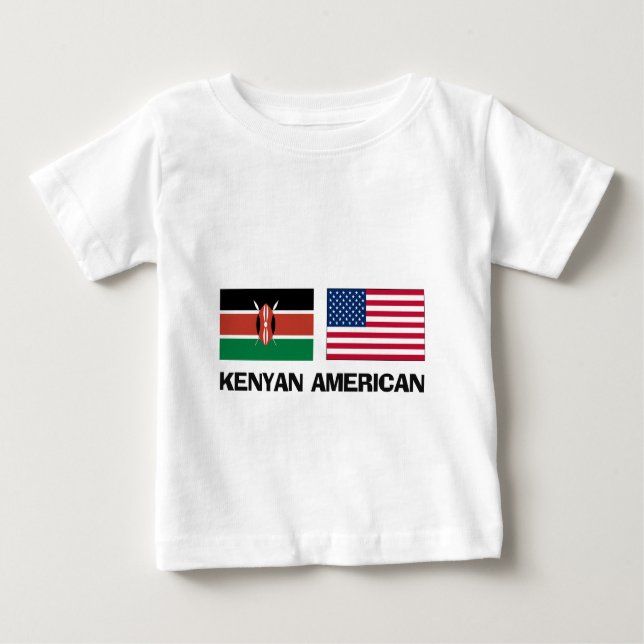 Camiseta De Bebé Americano del Kenyan (Anverso)