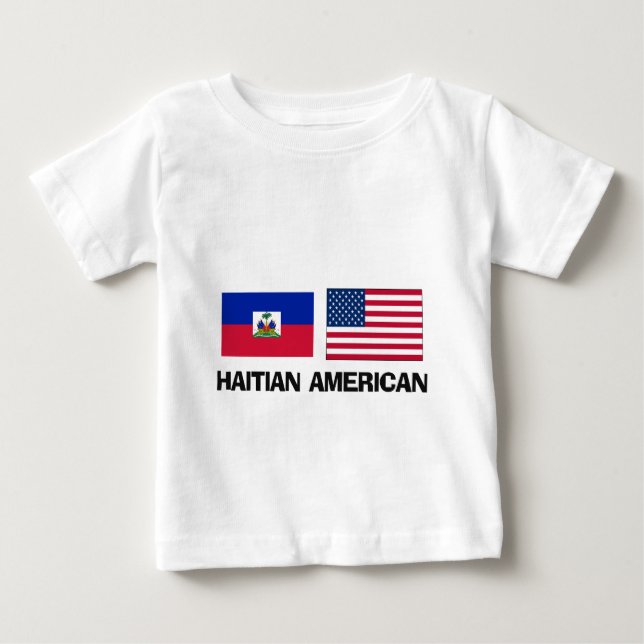 Camiseta De Bebé Americano haitiano (Anverso)