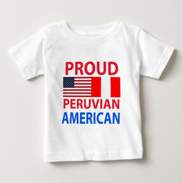 Camiseta De Bebé Americano peruano orgulloso (Anverso)