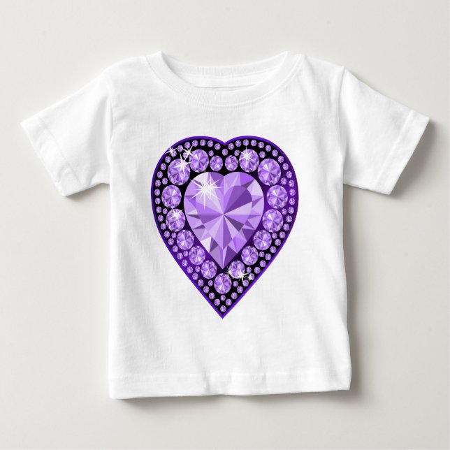 Camiseta De Bebé Amethyst Gem (Anverso)