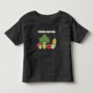 Camiseta De Bebé Amigas Verduras   Dibujos Animados Kawaii de Verdu