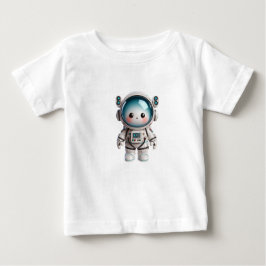 Camiseta De Bebé Amigo espacial adorable en el futurista