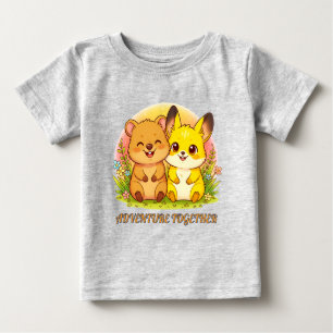 Camiseta De Bebé Amigos adorables de animales del bosque Kawaii