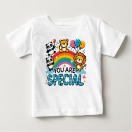 Camiseta De Bebé "Amigos arcoiris: Eres especial"