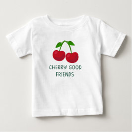 Camiseta De Bebé Amigos Buenos de Cereza
