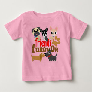 Camiseta De Bebé Amigos Cachorros de perros de Furever