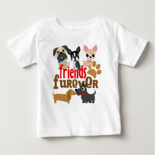 Camiseta De Bebé Amigos Cachorros de perros de Furever