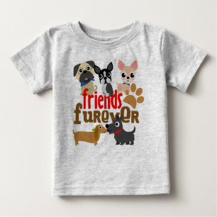 Camiseta De Bebé Amigos Cachorros de perros de Furever