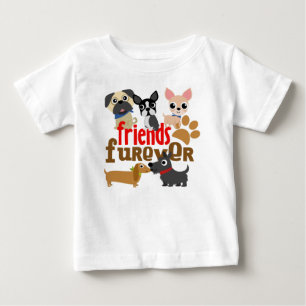Camiseta De Bebé Amigos Cachorros de perros de Furever