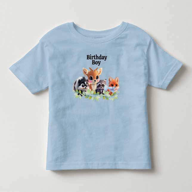 Camiseta De Bebé Amigos de Cute Woodland zorro zorrillo raccoon ven (Anverso)