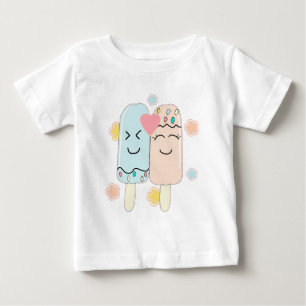 Camiseta de bebé amigos de helado Cute