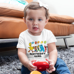 Camiseta De Bebé Amigos de la Calle Sésamo Globos de Fiesta